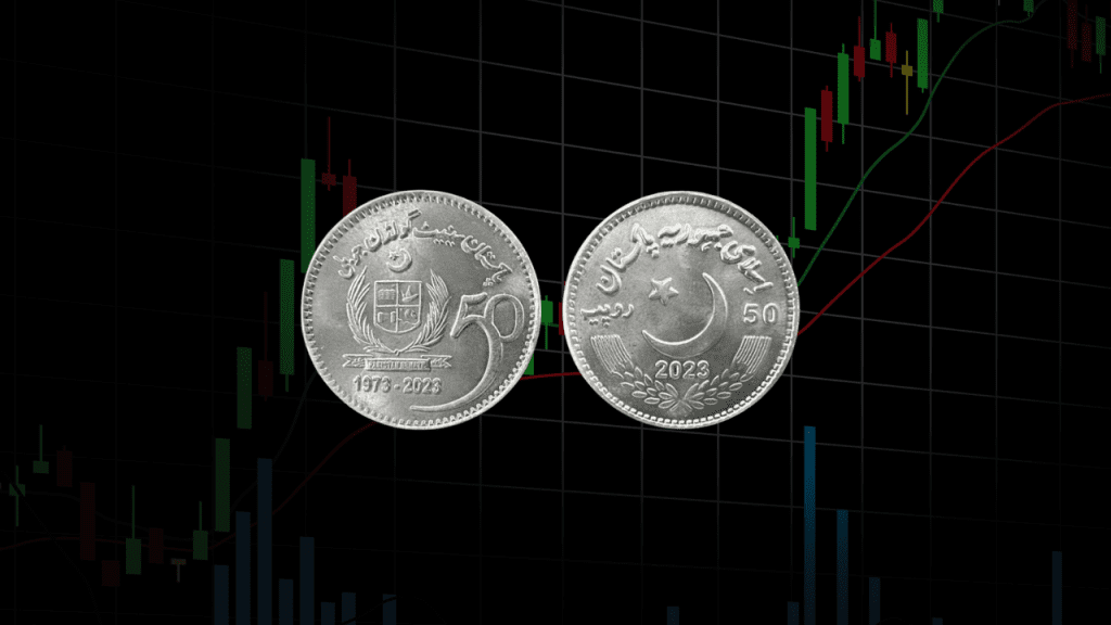 Pakistani rupee (PKR) in relation to the US dollar
