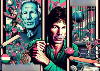 Image featuring Roger Waters and Imran Khan, along with the symbolic and aesthetic elements you requested. It encapsulates the message of advocating for Imran Khan's release and the call for fair and transparent elections in Pakistan, highlighted by Roger Waters' statement. The visual elements blend to convey a sense of urgency, hope, and the quest for justice and democracy.