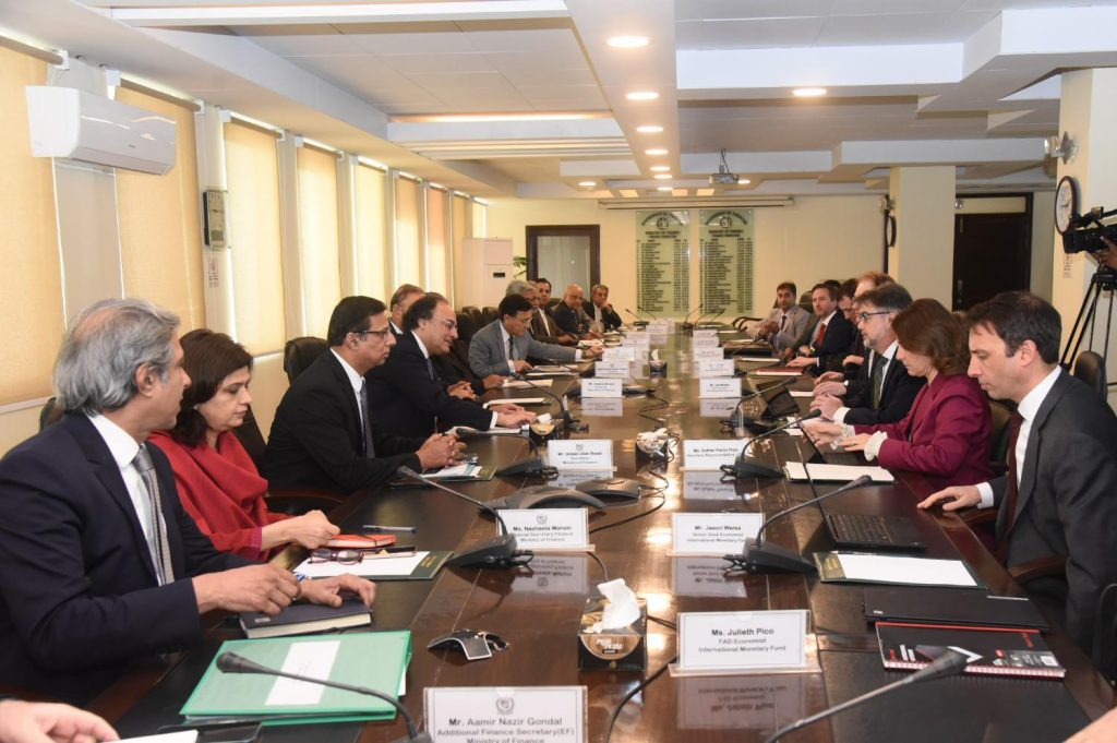 Mr. Nathan Porter, the IMF Mission Chief for Pakistan, and Federal Minister for Finance Mr. Muhammad Aurangzeb along with their teams started second review of Stand-by Arrangement today in Islamabad.