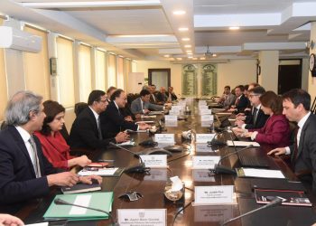 Mr. Nathan Porter, the IMF Mission Chief for Pakistan, and Federal Minister for Finance Mr. Muhammad Aurangzeb along with their teams started second review of Stand-by Arrangement today in Islamabad.