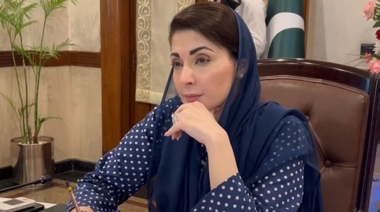 Punjab Chief Minister Maryam Nawaz in lahore today