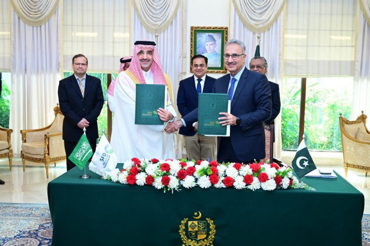 Dr. Kazim Niaz, Secretary of the Economic Affairs Division, and the Chief Executive Officer (CEO) of the Saudi Fund for Development (SFD) finalised loan agreements totalling US$107 million for two hydropower projects in Pakistan.