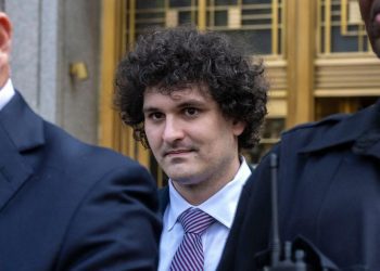 Former FTX chief Sam Bankman-Fried leaves the Federal Courthouse following a bail hearing ahead of his October trial, in New York City on July 26, 2023. (Photo by ANGELA WEISS / AFP) (Photo by ANGELA WEISS/AFP via Getty Images)