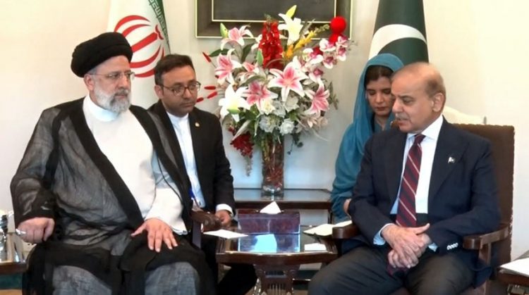 Iranian President Dr. Seyyed Ebrahim Raisi and Prime Minister Shehbaz Sharif