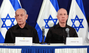 Prime Minister Benjamin Netanyahu, his defense chief